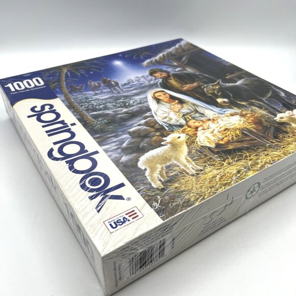 Springbok Puzzle Savior is Born Christmas Nativity 1000 Pieces Sealed - Picture 4 of 4